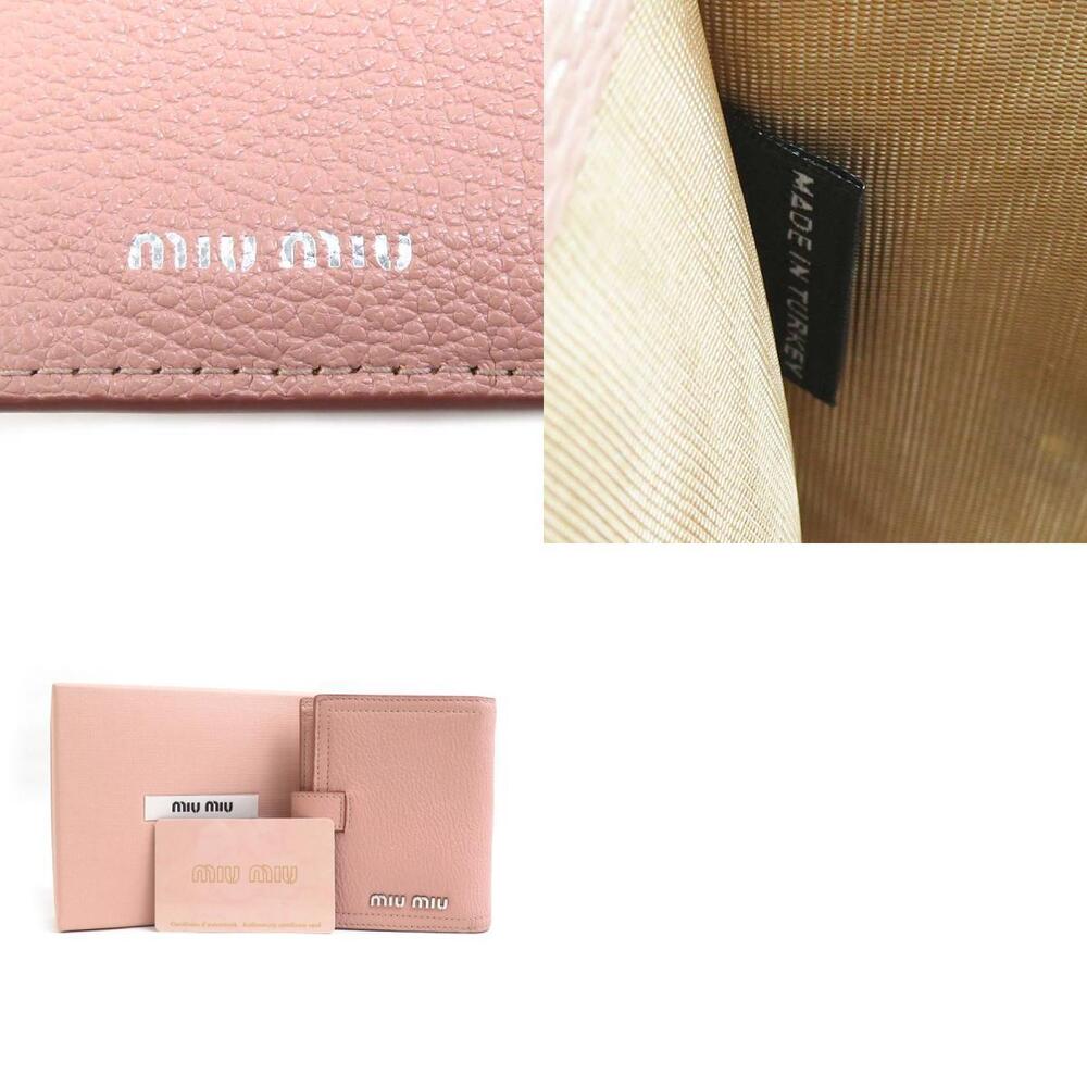 Miu Miu Pink Leather Bi fold Wallet - Picture 5 of 5